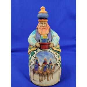 Jim Shore 2004 7" Wise Man King Nativity Replacement Holding Three Boxes